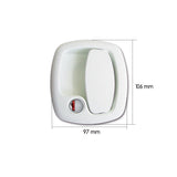 Zadi Serratura completa 1200 bianca-chiave Zadi