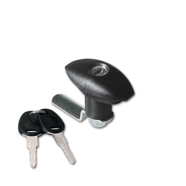 Cerradura FAP pequeña negra cilindro llaves SRT1202N