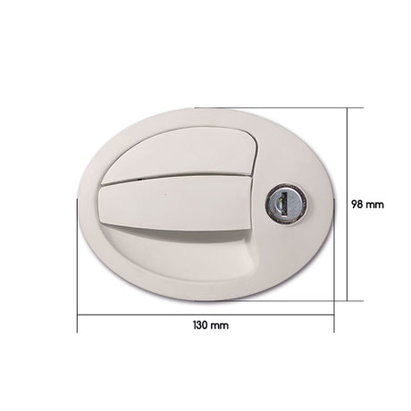 Small oval lock complete in blister pack 8032793935544