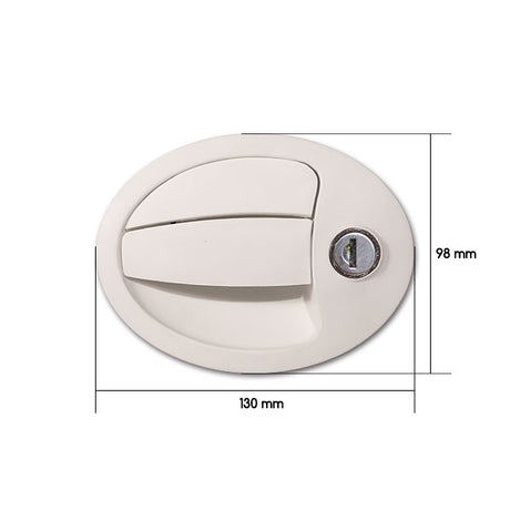 Maniglia esterna ovale piccola con chiavi SRT1203PE