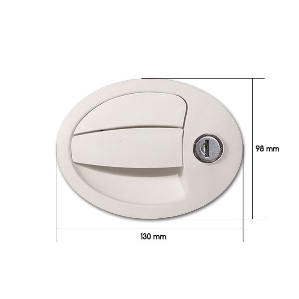 Maniglia esterna ovale piccola con chiavi SRT1203PE