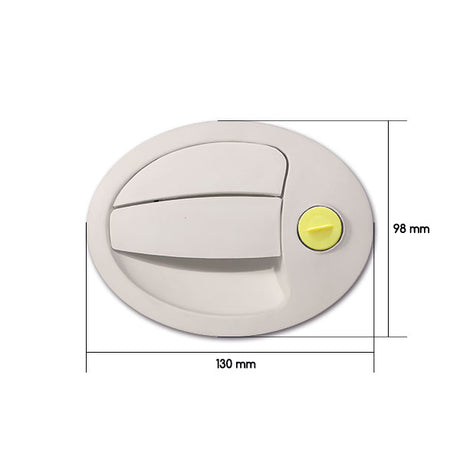 Small oval external handle SRT1203P