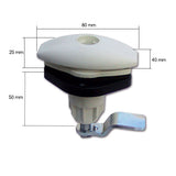 Cerradura 1204 blanca SRT1204BP