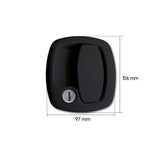 Tirador Exterior Zadi 1200 Negro Con Cilindro y Llaves Zadi
