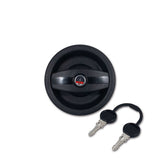 Cerradura exterior Europa negra derecha con cilindro y llaves SRT1305NPE