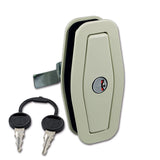Cerradura FIAT Salino blanca con cilindro y llaves SRT2207B