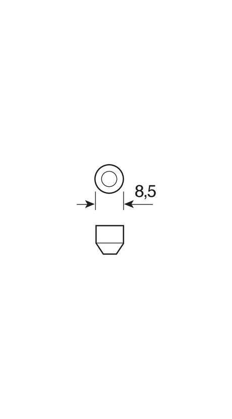 Pilot 12V Lampada siluro 3 Led - 10x31 mm - SV8,5-8 - 2 pz - Scatola - Bianco