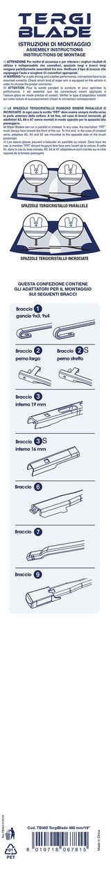 Cora Spazzola tergicristallo Tergiblade 480 mm
