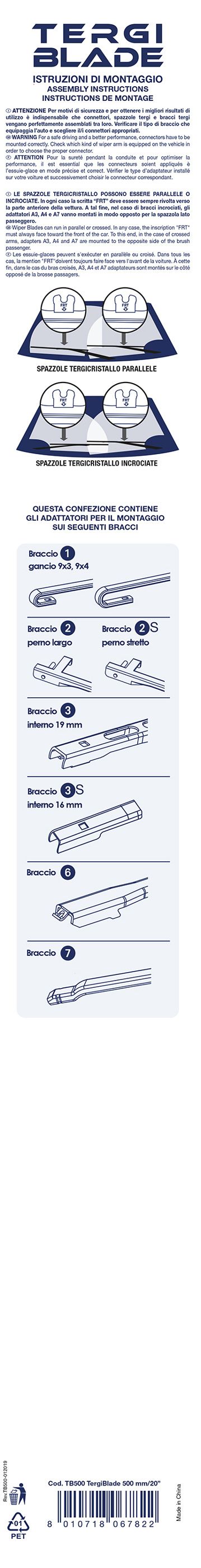 Cora Windshield Wiper Blade Tergiblade 500 mm