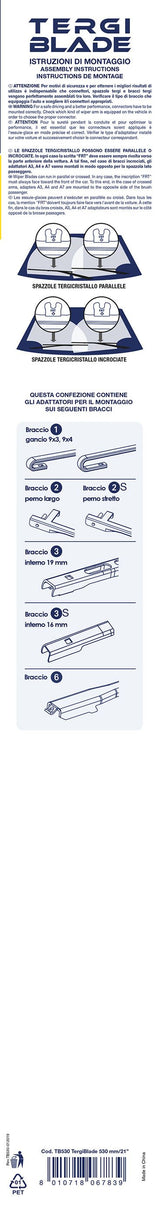 Cora Spazzola tergicristallo Tergiblade 530 mm