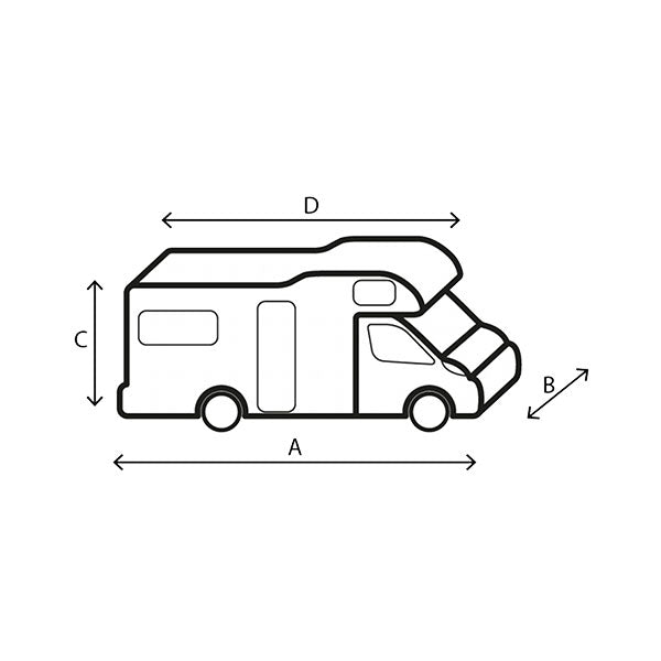Funda para autocaravana Brunner 12 M - 550 x 240 x 270 cm