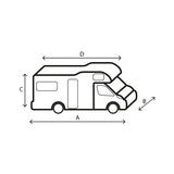 Funda para autocaravana Brunner 12 M - 550 x 240 x 270 cm