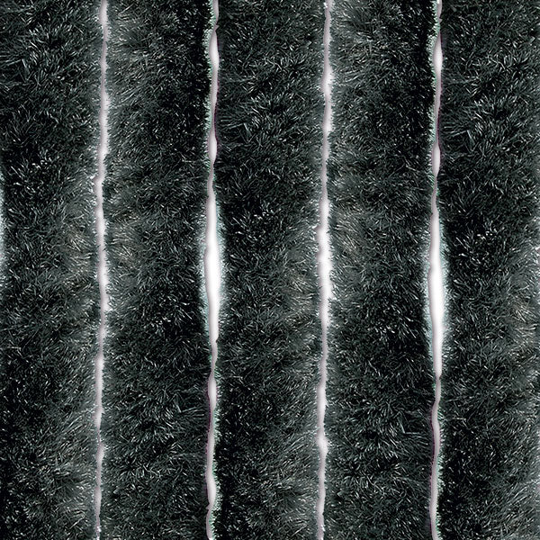 Anthrazitfarbener Chenille-Vorhang 56 x 200 cm TEN2106