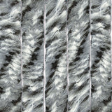 Cortina de chenilla mixta blanco/gris 56 x 200 cm TEN2107
