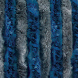 Chenille-Vorhang für Wohnmobile und Wohnwagen, grau/blau, 90 x 200 cm TEN2109