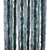 Tendina ciniglia grigio/verde 90 x 200 cm TEN2111