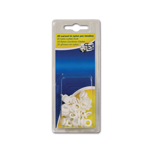 Gancio nylon x tendine x guida C - 20 pezzi 8032793938064