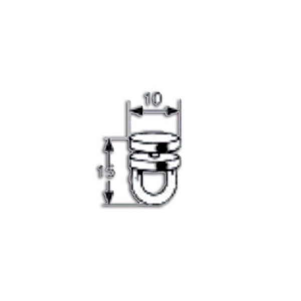 Gancio nylon per tendine - per guida a C TND103