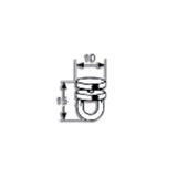 Gancio nylon per tendine - per guida a C TND103