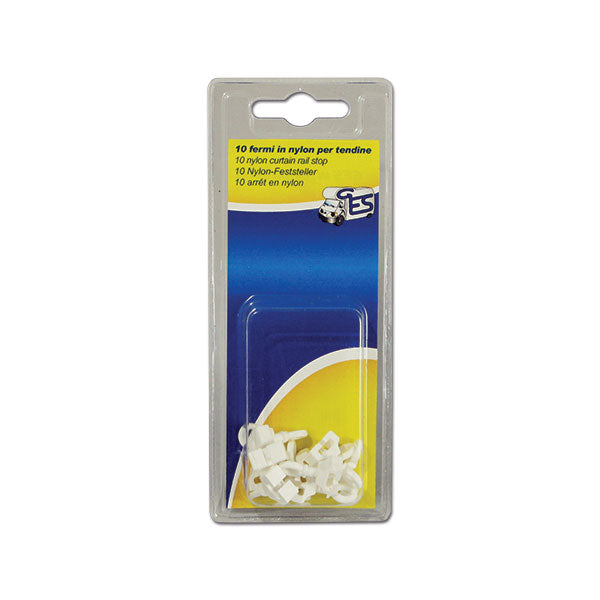Fermo in nylon per guida a L - 10 pezzi 8032793938101