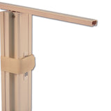 Separatore in Tessuto Idrorepellente Plissettato Color Panna per Camper  190x100 cm TND201