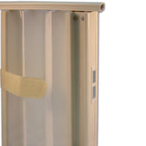 Separatore in Tessuto Idrorepellente Plissettato Color Panna per Camper  190x100 cm TND201