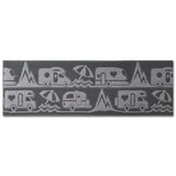 Tappetino Master Camp - 200 x 50 cm - grigio TPL504