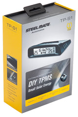 Kit Steelmate de 4 sensores de presión de neumáticos con energía solar de 0 a 3,5 bar