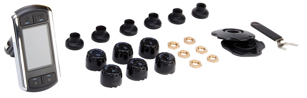 Steelmate Kit 6 sensori pressione pneumatici 0-5,2 Bar