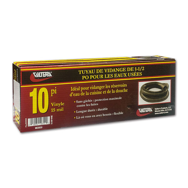 Manguera espiral de PVC de 1" y 1/2" para agua en autocaravanas y furgonetas. PRECIO POR METRO. TUB038S