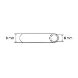 Tubo de cobre desnudo de 8 mm de diámetro - por metro TUB501