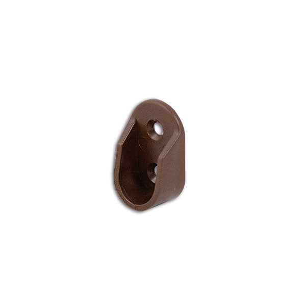 Perchero de barra con 2 agujeros, diámetro 18 cm, marrón TUB5118M