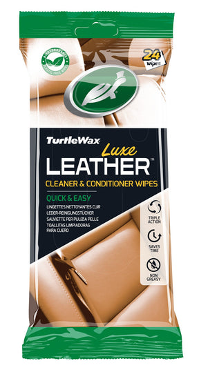 Turtle Wax Luxe leather, salviette per pulizia pelle - 24 pz
