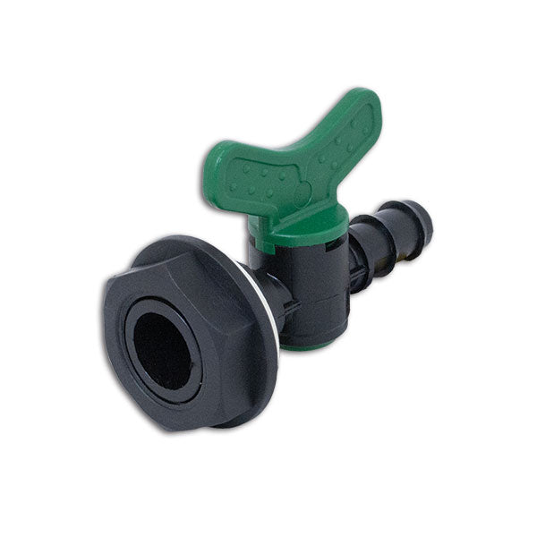 Rubinetto 1 via diametro 13mm F3/4'' con ghiera e guarnizione VAL005