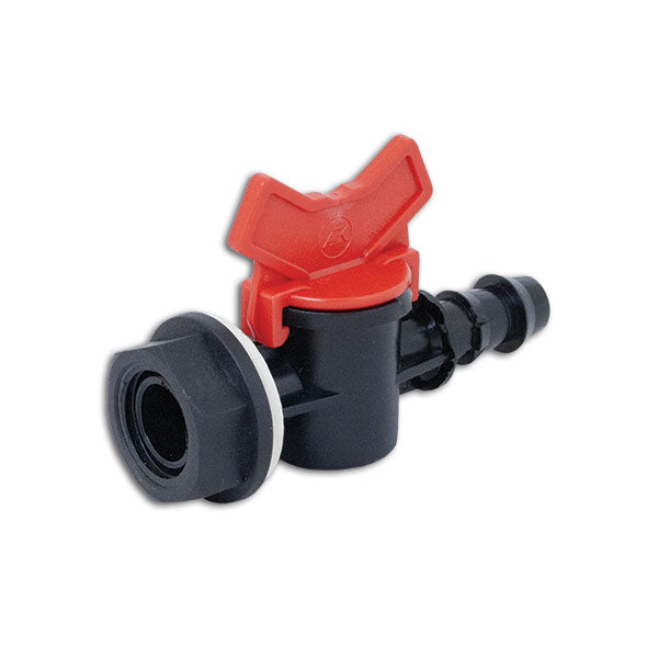 Rubinetto 1 via diametro 16mm f1/2''+ghiera e guaina VAL051