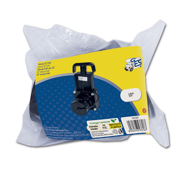 GES Valvola Acque Grigie per Camper 1,5" con Sacchetto