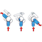 Valvola 3 vie 1/2 pollice a L VAL270L