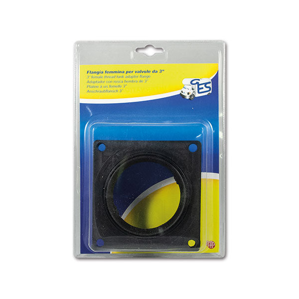 Flangia femmina 3" per valvole di scarico FAP - confezionata in blister 8032793934851