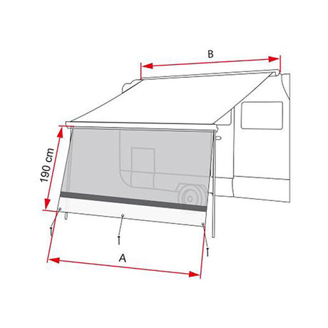 Fiamma Sun View XL 400 - H: 190 08184-06-