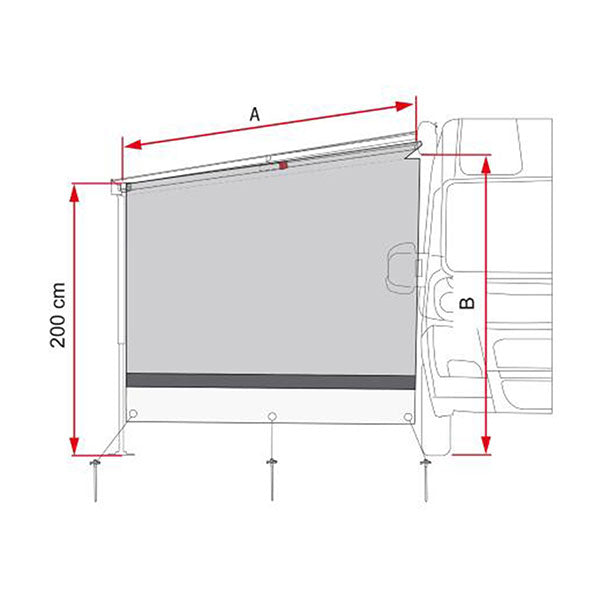 Fiamma Sun View Side F45 / F65 / F80s - Awning Side Wall