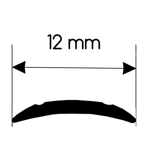 Profilo copriviti nero 200 m VTE10N