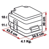Inodoro portátil Fiamma Bi-Pot 30 para camping, autocaravanas y furgonetas 01356-01-