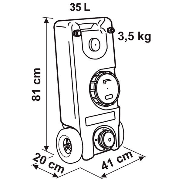 Fiamma Roll Tank 40 W 08307-01-