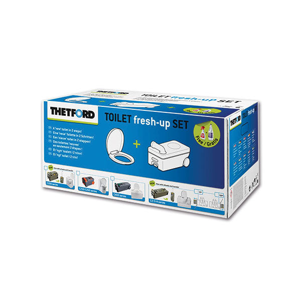 Brunner Toilet Fresh-Up set C2/3/4 destro WC Chimico con cassetta camper e van