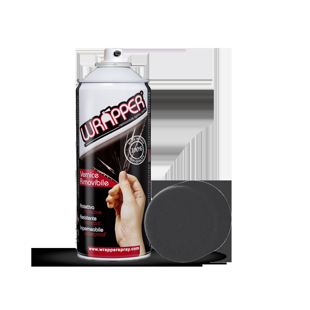 Wrapper pellicola spray rimovibile, 400 ml - Nero metallizzato