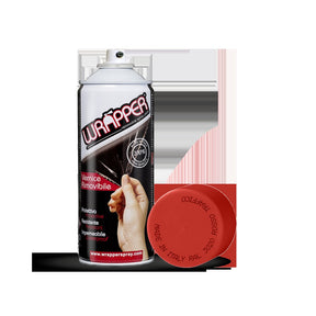 Wrapper pellicola spray rimovibile, 400 ml - Rosso traffico - Ral 3020