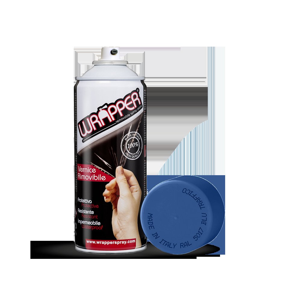 Wrapper pellicola spray rimovibile, 400 ml - Blu traffico - Ral 5017