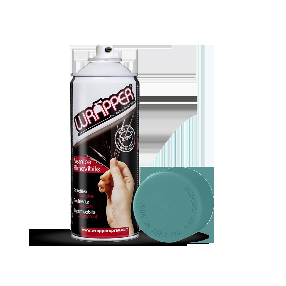 Wrapper pellicola spray rimovibile, 400 ml - Turchese - Ral 5018