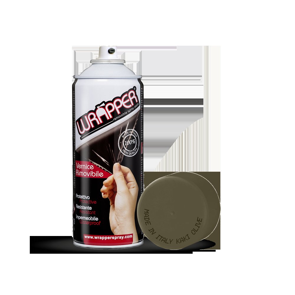 Wrapper pellicola spray rimovibile, 400 ml - Kaki olive