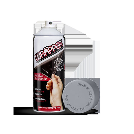 Wrapper pellicola spray rimovibile, 400 ml - Grigio argento - Ral 7001